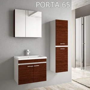 Bathroom Furniture + Sink + Mirror -Porta65