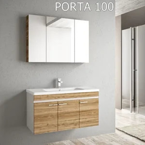 Bathroom Furniture + Sink + Mirror -Porta100