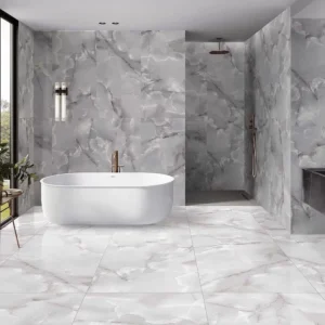 Varied selection of ceramic tiles showcasing multiple patterns and hues