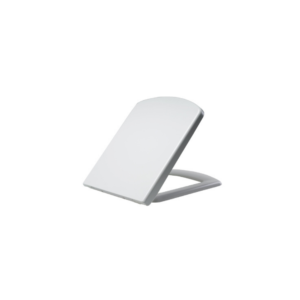 "Modern white ceramic toilet with a dual-flush system for water efficiency and an elongated seat for added comfort."