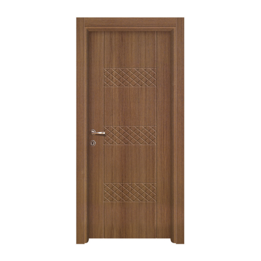 Elegant Bu"Durable granite composite sink in natural grey tones with high resistance to scratches and impacts, ideal for a modern kitchen."ca interior door with ornate diamond lattice work in a rich walnut finish.