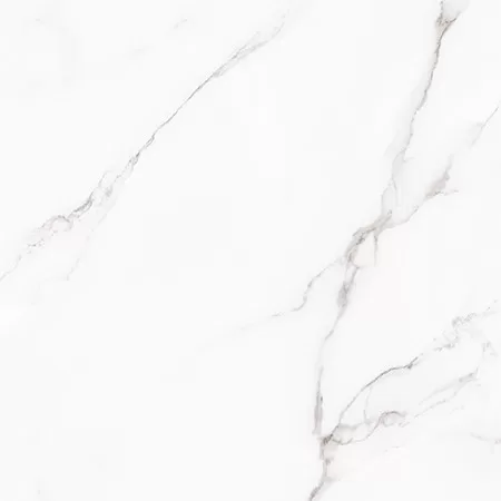 Elegant white marble ceramic tile with delicate gray veining