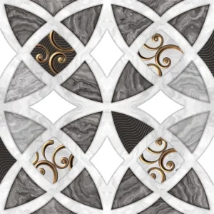 Assorted collection of ceramic tiles in various designs and textures