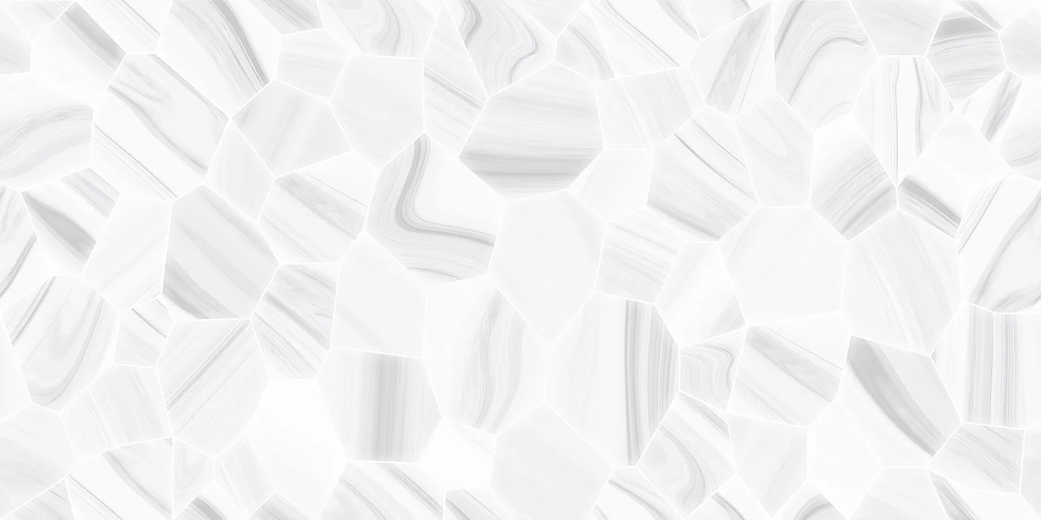 Sleek white wavy ceramic tile texture