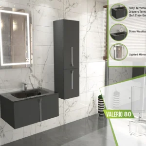 Sleek Simplicity in Bathroom Design.