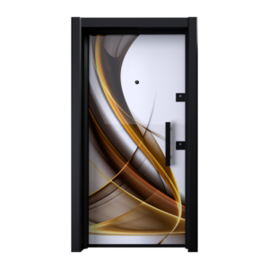 "Introducing the BRG-1602-B2, a masterpiece of interior design that combines functionality with style. This contemporary black interior door is a testament to modern sophistication, featuring a bold black frame that encases a geometric glass design. The clean lines and unique pattern provide a striking contrast, making it a perfect addition to any modern home looking to make a statement. Not only does it promise durability with its robust construction, but it also ensures privacy while allowing light to filter through, creating an inviting atmosphere. Upgrade your home with the BRG-1602-B2 and step into the future of interior design."