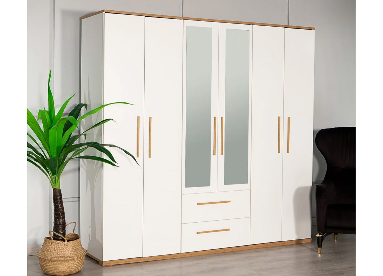 Eva 602 - 6 Kapaklı Gardırop