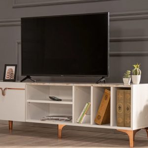 Pietra TV Stand - Efes White