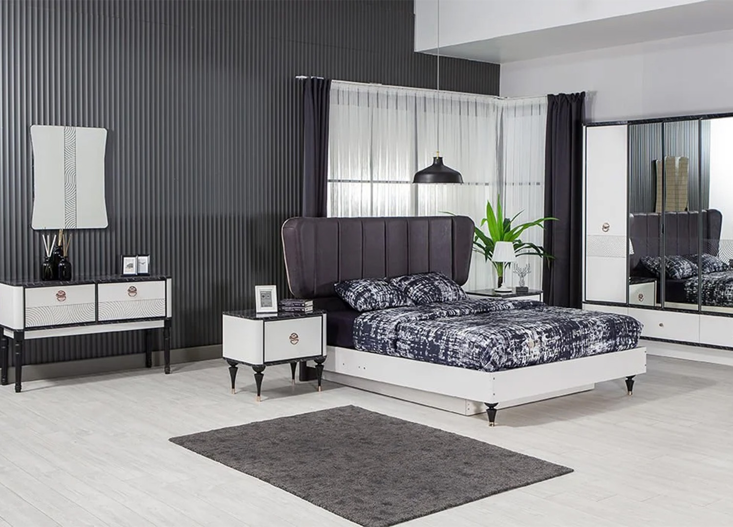 White Cross Bedroom Set
