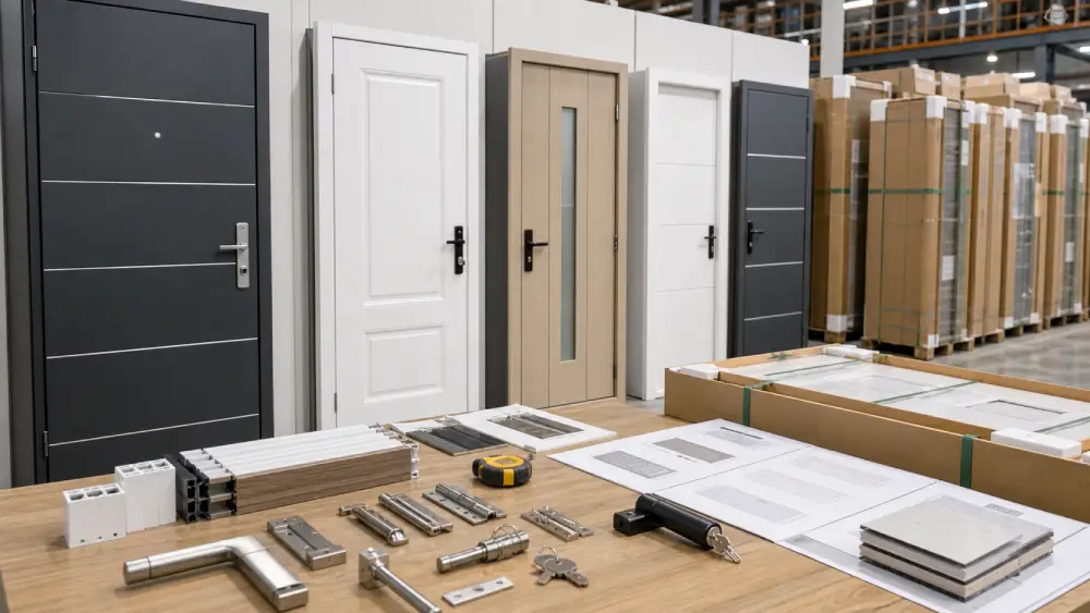 Portes en gros : acier, PVC ou WPC pour vos projets de construction ? 6 portes en gros acier pvc wpc