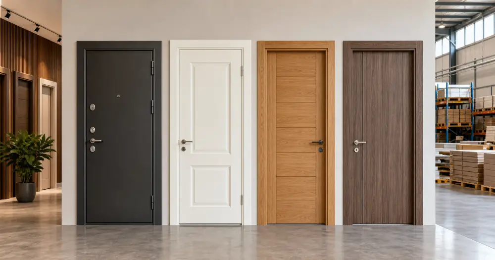 Porte turque : prix 2026 des portes en acier, PVC, MDF et WPC en gros 1 prix portes turques acier pvc wpc 2026 featured 1